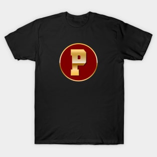 Gold letter P T-Shirt